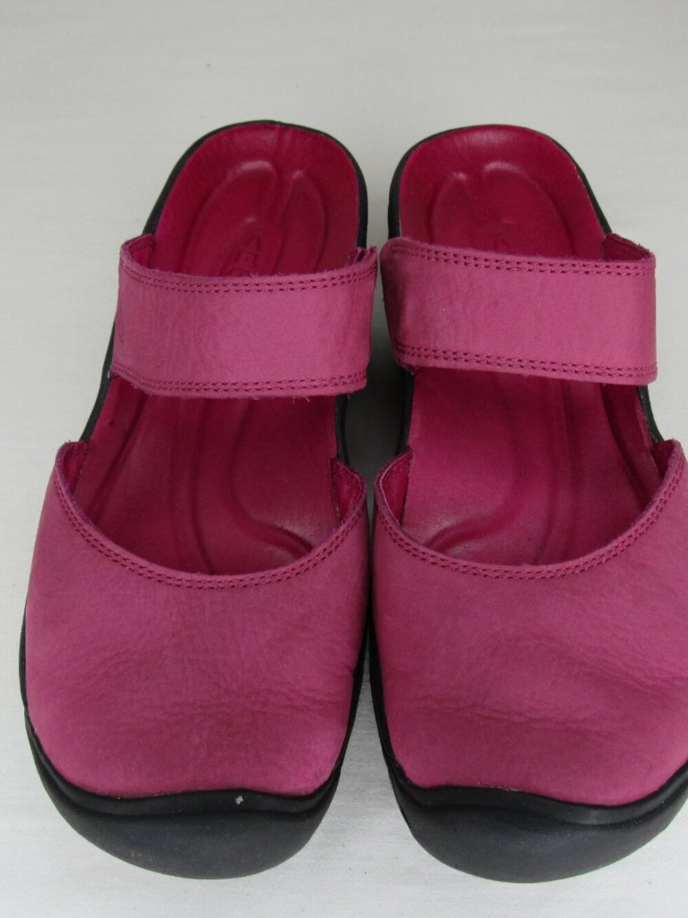 Keen Pink Leather SARATOGA Mary Jane Clog Women's 7.5 - Picture 3 of 8